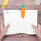 Silicone School Supplies Office Stationery Carrot Bookmark Mark Book
