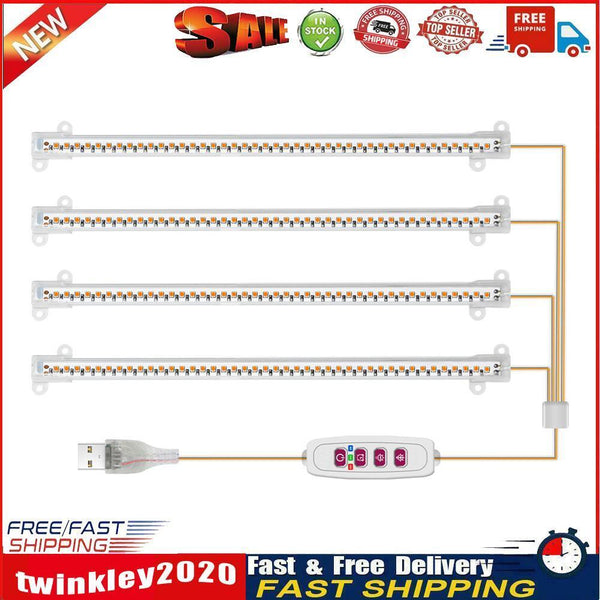 Indoor Grow Light for Plants Hydroponic Full Spectrum Phytolamp (4 Branch) Newly