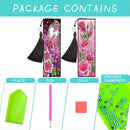 2pcs DIY Diamond Painting Leather Bookmark Butterfly Tassel Crafts (FQY033)