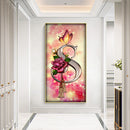 Letter S Rose Oil Paint By Numbers Kits DIY Craft Coloring Drawing Home Dec