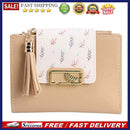 Fashion PU Leather Small Purse Women Short Wallet Tassels Money Card Clutch B