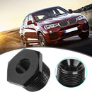Universal Aluminum Alloy Automotive Car Car Threaded Oil Filter Adapter Black