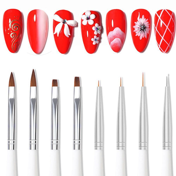 Dotting Drawing Pen Nail Art Brushes Carving Gel Brush Manicure Gel Brush