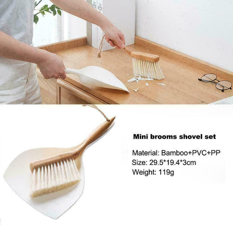 1*Bamboo Handle Brooms Shovel Set Household Plastic New2021 Q9N7 Brush V5Q1