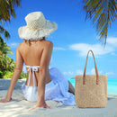 Durable Straw Woven Bags Tight Construction Fashion Gifts for Girls Dating