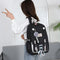#A Casual Backpack Large-capacity School Backpacks Pompom Zipper for Outdoor S