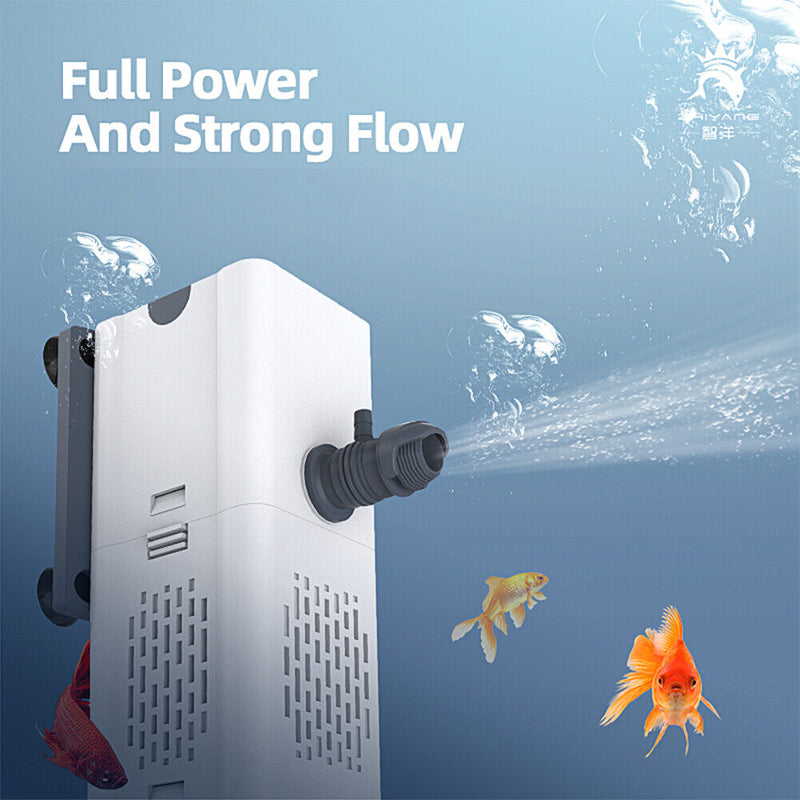 ZY-N62 4 in 1 Fish Tank Air Oxygen Aquarium Filter Internal Pump (US 15W)