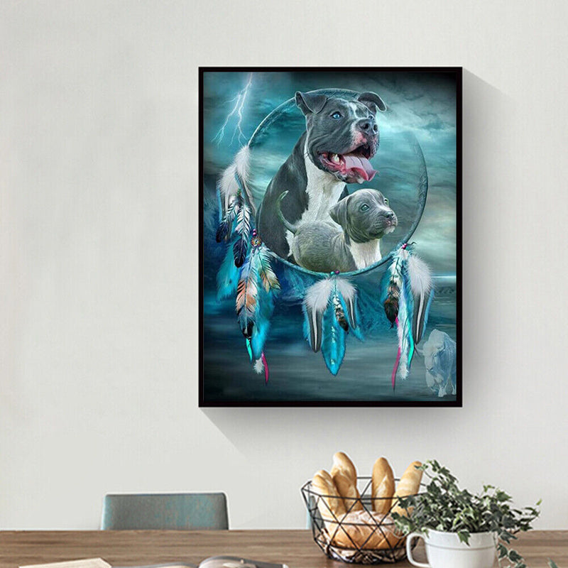 Diamond Painting Dog Kit Full Round Rhinestone Wall