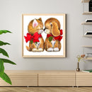 Diamond Painting 5D DIY Two Puppies Full Round Drill Rhinestone Picture Kit