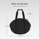 Outdoor Cast Iron Pot Storage Bags Cookware Frying Pan Organizer (Black) Newly