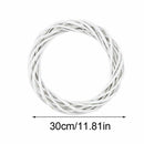 Vine Ring Christmas Rattan Ring Wreath Wicker Garland Hanging White Wreath