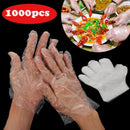 Vegetable Fruit Disposable Gloves Avoid Direct Touch Food Plastic Clear