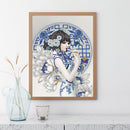 Chinese Style Beauty 5D Diamond Painting Partial Special Shaped Drill (K056)