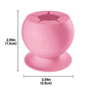 Silicone Suction Cup Waste Storage Box Home Weeding Collect Helper (Pink) Newly