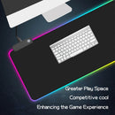 USB Extended Keyboard Mice Mat Gaming Mouse Pad RGB Luminous For PC Laptop