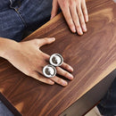 Finger Jingle Tambourine Aluminum Jingles Finger Handbell for Bongos Congas