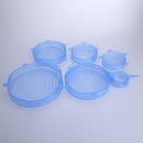 niversal Silicone Suction Lid-bowl pan cooking pot lid-silicon Blue