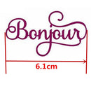 French Alphabet Metal Cutting Dies for DIY Scrapbooking Album Paper Cards Cra
