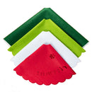 Xmas Floor Cover Outdoor Blanket Christmas Tree Skirt 4 Layers Carpet Floor Mat
