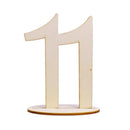 10pcs Wooden Wedding Table Number Cards Ornament Craft (Eleven to Twenty) Newly