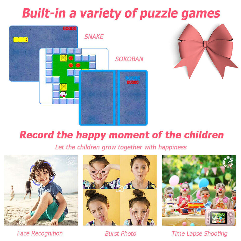 #A 2.4 Inch Ips Color Screen Kids Camera Educational Toys Slr Camera Birthday Gi