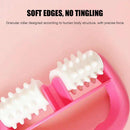Body Roller Massager Arm Leg Dual Wheel Pain Relief Massage Tool (Pink) Newly
