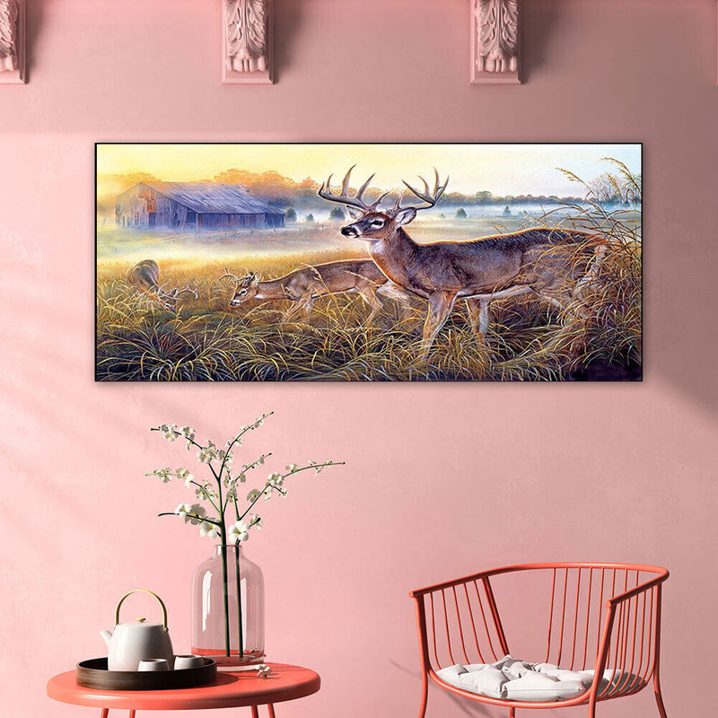Elk DIY Zero Basis Paint by Number Kits Kill Time Picture Colouring Kits 80x40cm
