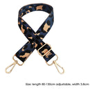 Leopard Strap for Crossbody Shoulder Bag Accessories Belt (Dark Blue)
