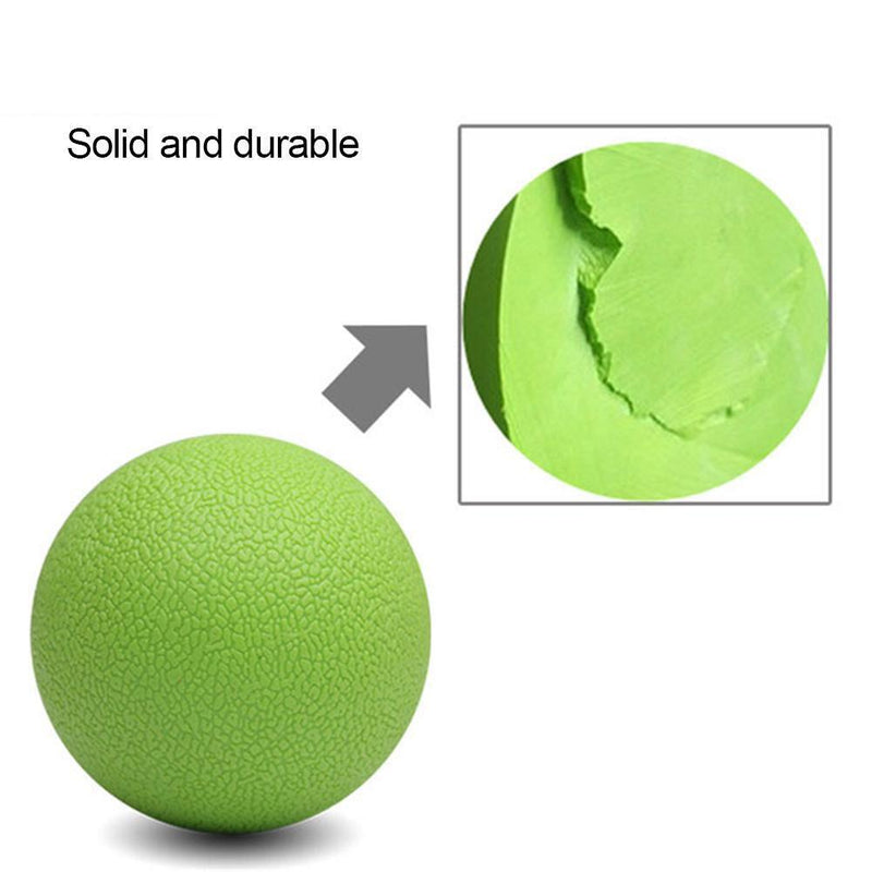 TPE Lacrosse Ball Sports Yoga Muscle Relax Roller Fitness Massage(Green) Newly