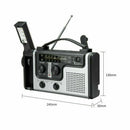 Flashlight Torch Dynamo Wind Up Solar Weather Radio Emergency Radio Hand Crank