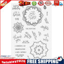 DIY Flower Pattern Transparent Silicone Stamp Album Photo Cards Decor Gifts