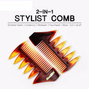 Beard Styling Hairdressing  Tool Wide Teeth Fork Comb Barber Shop Hair Brush