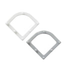 Triangle Drainage Rack Kitchen Leftovers Filter Hanging Net (White)