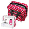 Sewing Machine Handbag Crochet Kits Print Travel Carrying Case (Red) Newly