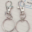 Keychain Lobster Clasp Ring Keychain Zinc Alloy Keychain W3V4 7C8A Z2I2