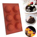 Silicone Baking Molds 6-Cavity Diamond Chocolate Mousse Cake Pastry DIY Mould