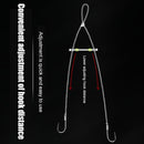 10pcs Silicone Double Hook Fish Hook Fixed Distance Splitter Anti-wrap Beans