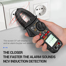 ST180 4000 Counts Digital Current Clamp Meter NCV Multimeter Tester (Black)