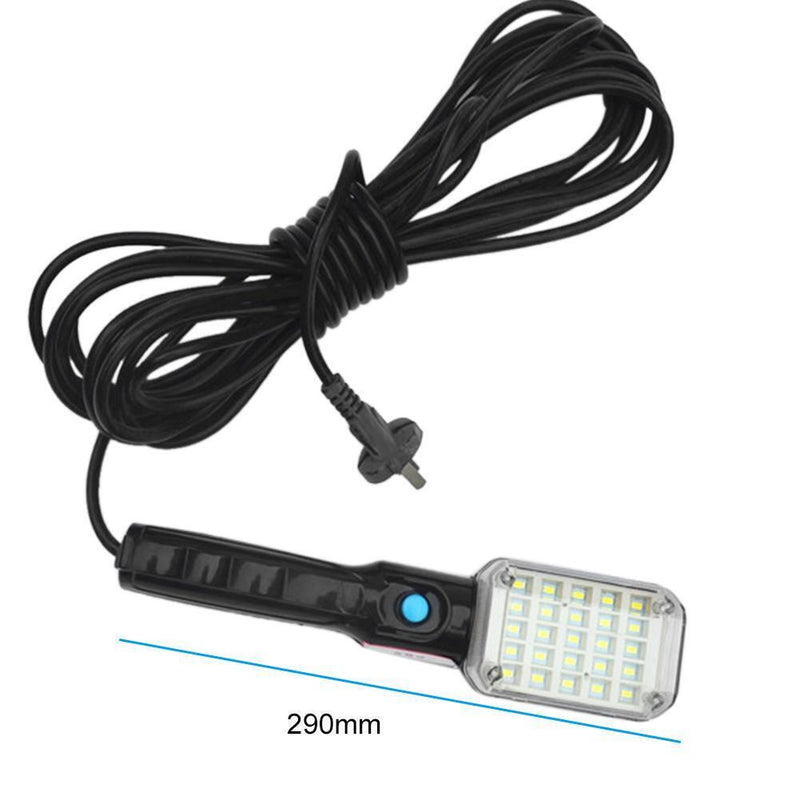 AC 220V Handheld Magnetic LED Car Inspection Lamp Work Light Torch w/ Hook