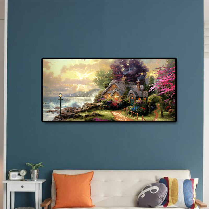5D Full Round Diamond Painting Mountain Scenery DIY Embroidery Cross Stitch Kits