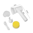 Portable Cleaning Brush Waterproof for Household Washing Tools (Rechargeabl