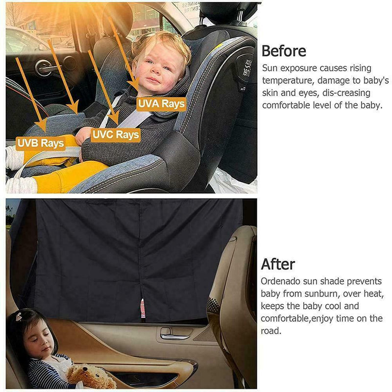 Car Divider Curtains Sun Shade,Sun Shades Side Window Covers,Privacy Nap. F2E9