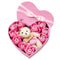 10Pcs Rose Bath Soap Flower Petal Heart Box For Wedding Valentine's Day Gift