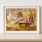 Bench Umbrella No Frame Pictures By Number DIY Art Digital Coding Oil Paint
