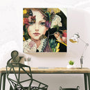 5D Diamond Painting Flower Bird Girl DIY Full Drill Round Rhinestone Home Decor