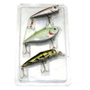 3pcs/lots of fishing bait mixed set Minnow wobbler topwater popper hook bait