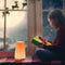 USB RGB Color Charging Night Light Dimmable Touch Control Bedside Table Lamps