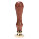Copper Head Stamp DIY Paint Wax Envelope Sealing Seal with Wood Handle(m031