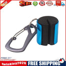 2pcPortable Fishing Rod Hanging Clamp w/ Carabiner Fishing Pole Holder Blue