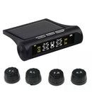 Car Tyre Pressure Temp Monitor TPMS Security Alarm System With 4 External Sensor